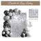 Yescom; 24 Pcs Silver Shimmer Wall Backdrop Panels 6x4 Ft Square Sequin Party Decoration for Birthday Graduation Anniversary Engagement; Category:Curtains & Backdrops; Image:4